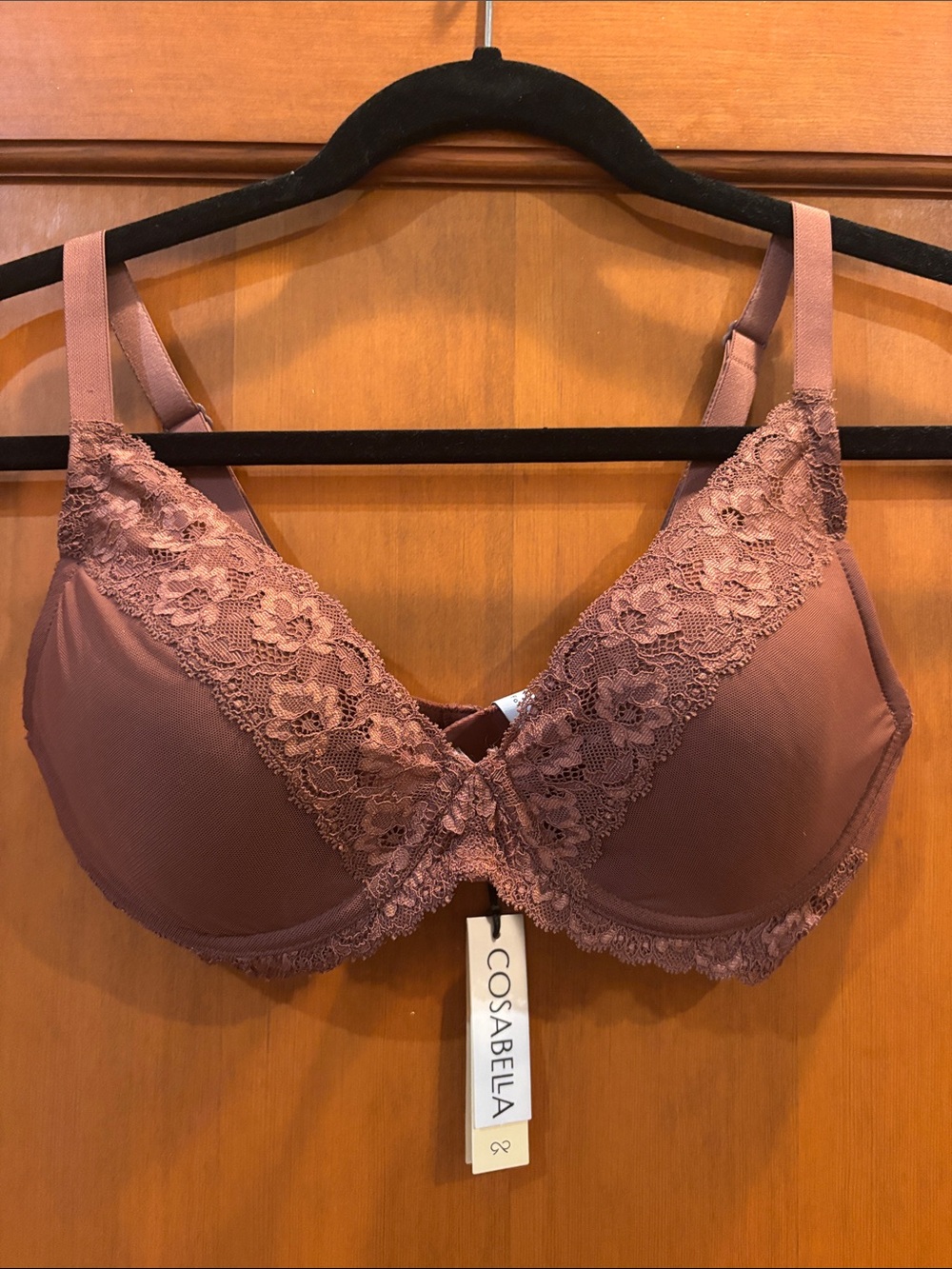 NWT Cosabella Forever Underwire Bra Size 30E Color Tocino